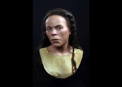 جان بخشیدن به استخوان های چهار هزار ساله، چهره زنی جوان که با سوءتغذیه مرده، عکس